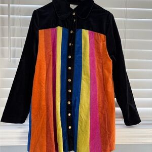 Colorful Striped Women's Jacket